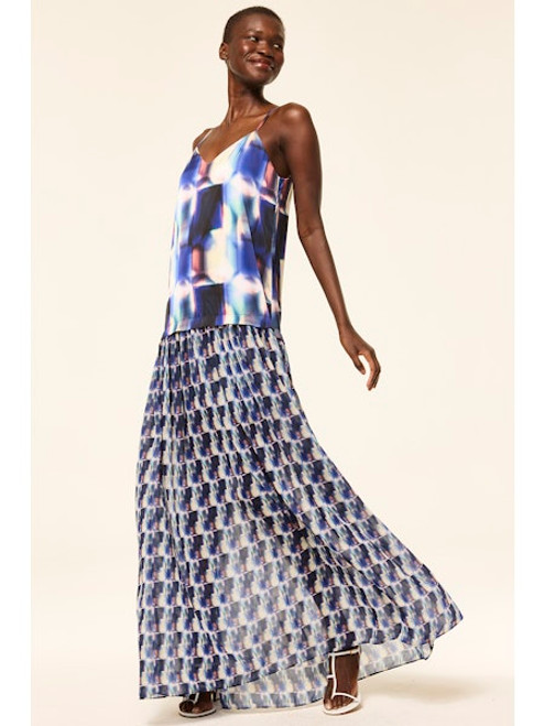 Pauline Dress - Amethyst Geo Mix